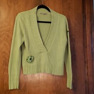 Vintage Vneck Spring Sweater - size M